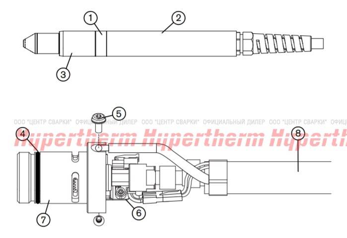 Комплект:  Duramax Hyamp Запасной провод механизированного резака, 22.8 m (75')